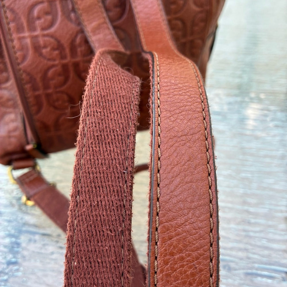 Fossil Megan Brown Leather Backpack - Picture 6 of 16